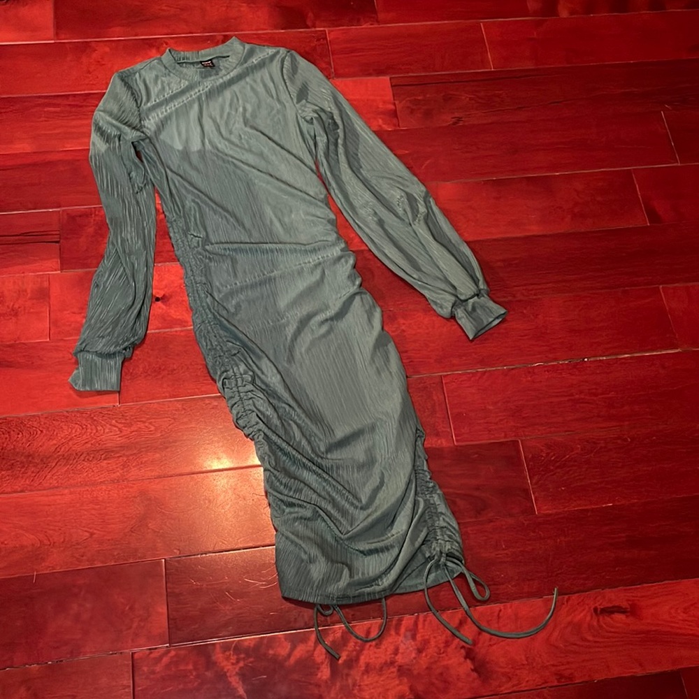 SHEIN Green fitted dress , size small